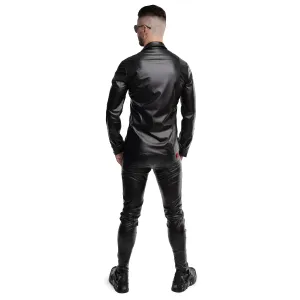 Langarm Herren Shirt RMPasquale001 schwarz von Regnes Fetish PLanet