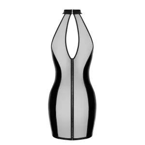 F370 Luxuria Crystal Sheer Minikleid von Noir Handmade