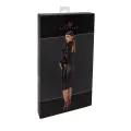 F371 Luxuria Crystal Sheer Midikleid von Noir Handmade