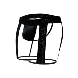 Schwarzer Strumphalter mit String C4MRAV103 von Cut4Men | Fesselliebe.de