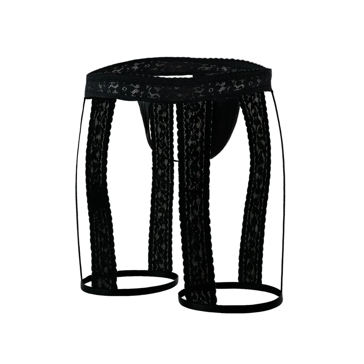 Schwarzer Strumphalter mit String C4MRAV103 von Cut4Men | Fesselliebe.de