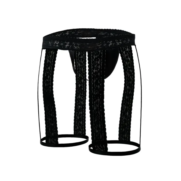 Schwarzer Strumphalter mit String C4MRAV103 von Cut4Men | Fesselliebe.de