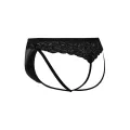 Schwarzer Jockstring Spitze RAV104 von Cut4Men