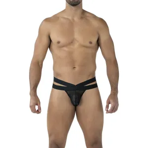 Schwarzer Cross String mit Netz RAV105 von Cut4Men | Fesselliebe.de