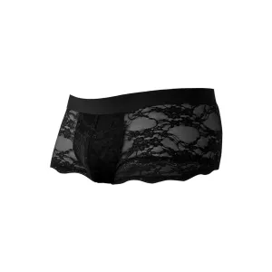 Schwarzer Lacey Trunk Shorts C4MRAV106 von Cut4Men