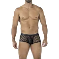 Schwarzer Trunk Shorts mit Netz RAV110 von Cut4Men