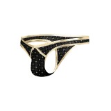 Schwarz/goldner String mit Netz RAV111 von Cut4Men | Fesselliebe.de