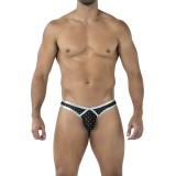 Schwarz/silberner String mit Netz RAV112 von Cut4Men | Fesselliebe.de