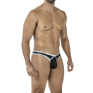 Schwarz/silberner String mit Netz RAV112 von Cut4Men