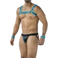 Schwarz/türkises Jockstrap-Set RAV115 von Cut4Men