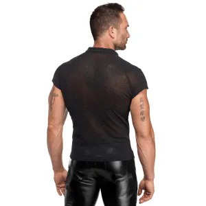 Feinnetz Polo-Shirt H082 von Noir Handmade Kink Royal Collection