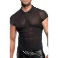 Feinnetz Polo-Shirt H082 von Noir Handmade Kink Royal Collection