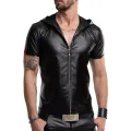Herren Kapuzen T-Shirt RMEttore001 schwarz von Regnes Fetish Planet
