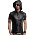 Herren Kapuzen T-Shirt RMEttore001 schwarz von Regnes Fetish Planet