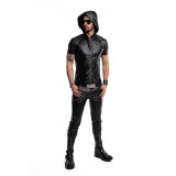 Herren Kapuzen T-Shirt RMEttore001 schwarz von Regnes Fetish Planet | Fesselliebe.de