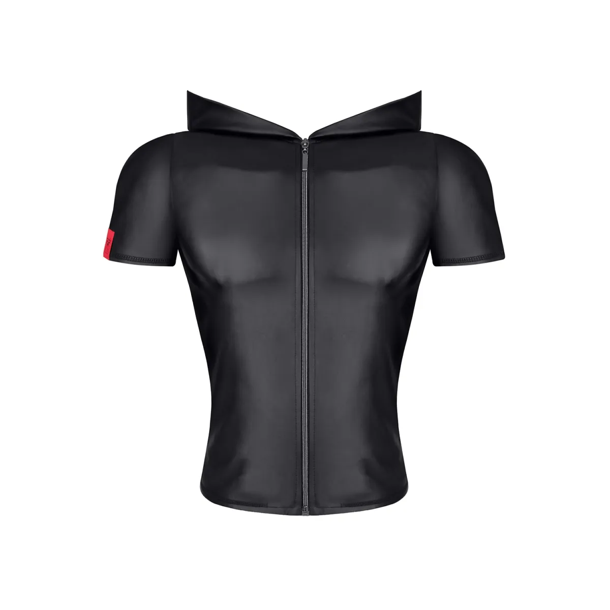 Herren Kapuzen T-Shirt RMEttore001 schwarz von Regnes Fetish Planet | Fesselliebe.de