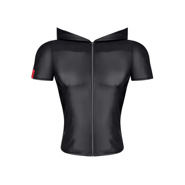 Herren Kapuzen T-Shirt RMEttore001 schwarz von Regnes Fetish Planet | Fesselliebe.de