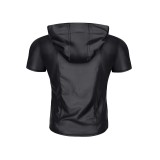 Herren Kapuzen T-Shirt RMEttore001 schwarz von Regnes Fetish Planet | Fesselliebe.de