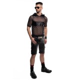 Herren Kaputzen T-Shirt RMIvo001 schwarz von Regnes Festish Planet | Fesselliebe.de