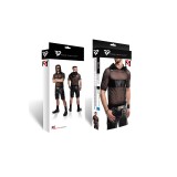 Herren Kaputzen T-Shirt RMIvo001 schwarz von Regnes Festish Planet | Fesselliebe.de