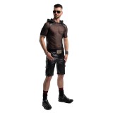 Herren Kaputzen T-Shirt RMTito001 schwarz von Regnes Festish Planet | Fesselliebe.de