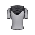Herren Kaputzen T-Shirt RMTito001 schwarz von Regnes Festish Planet