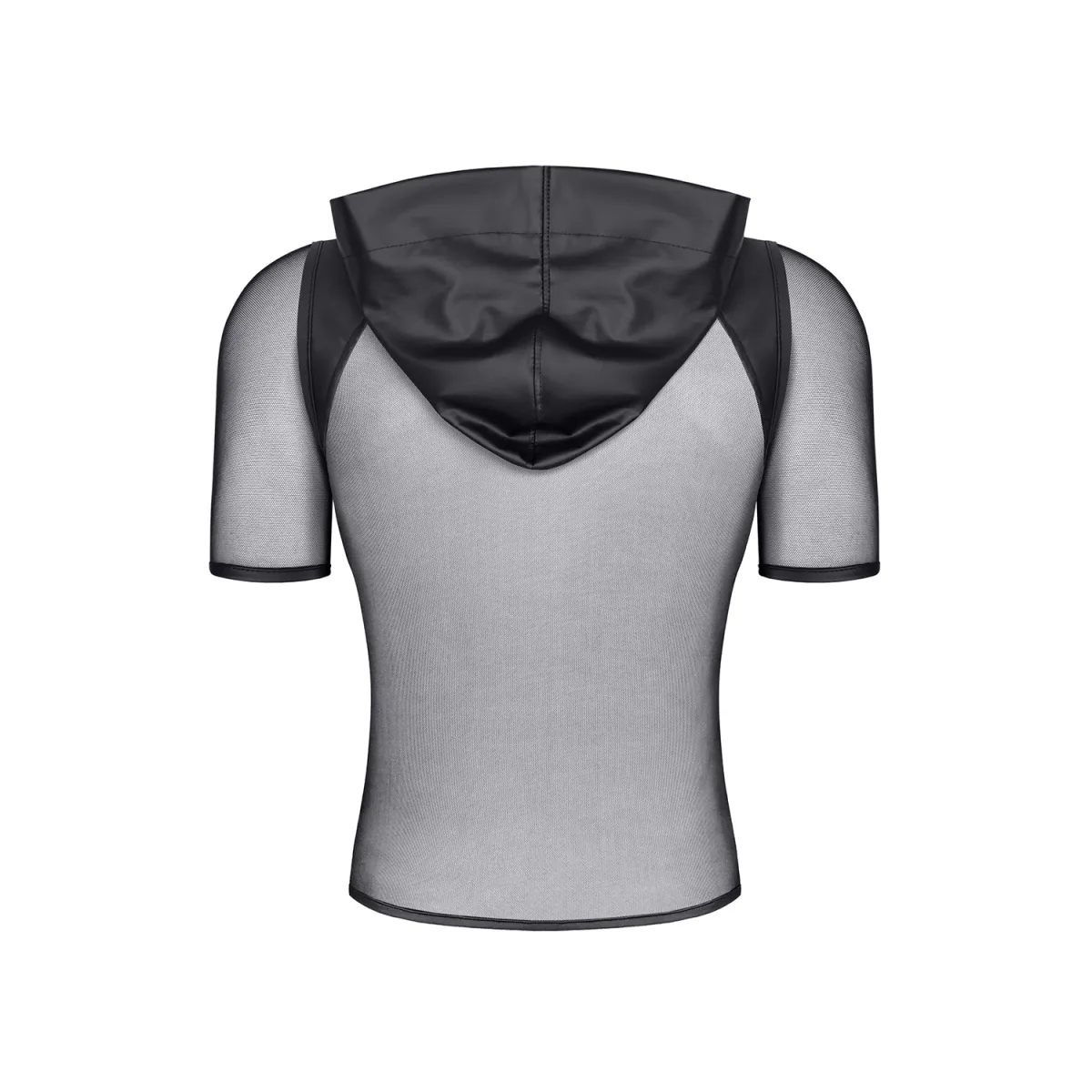 Herren Kaputzen T-Shirt RMTito001 schwarz von Regnes Festish Planet | Fesselliebe.de