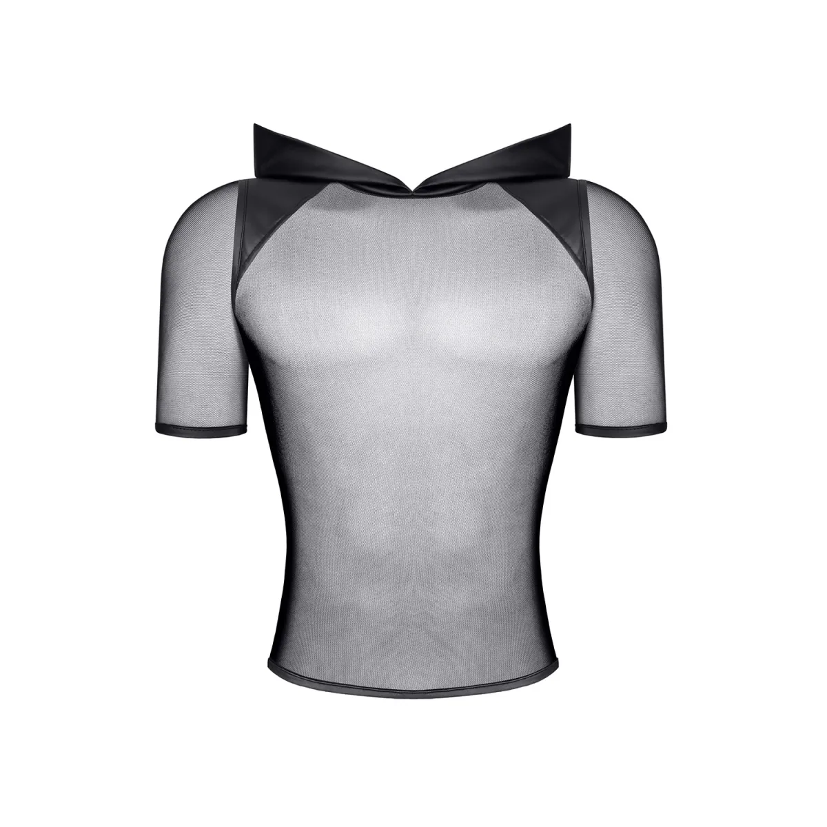 Herren Kaputzen T-Shirt RMTito001 schwarz von Regnes Festish Planet | Fesselliebe.de