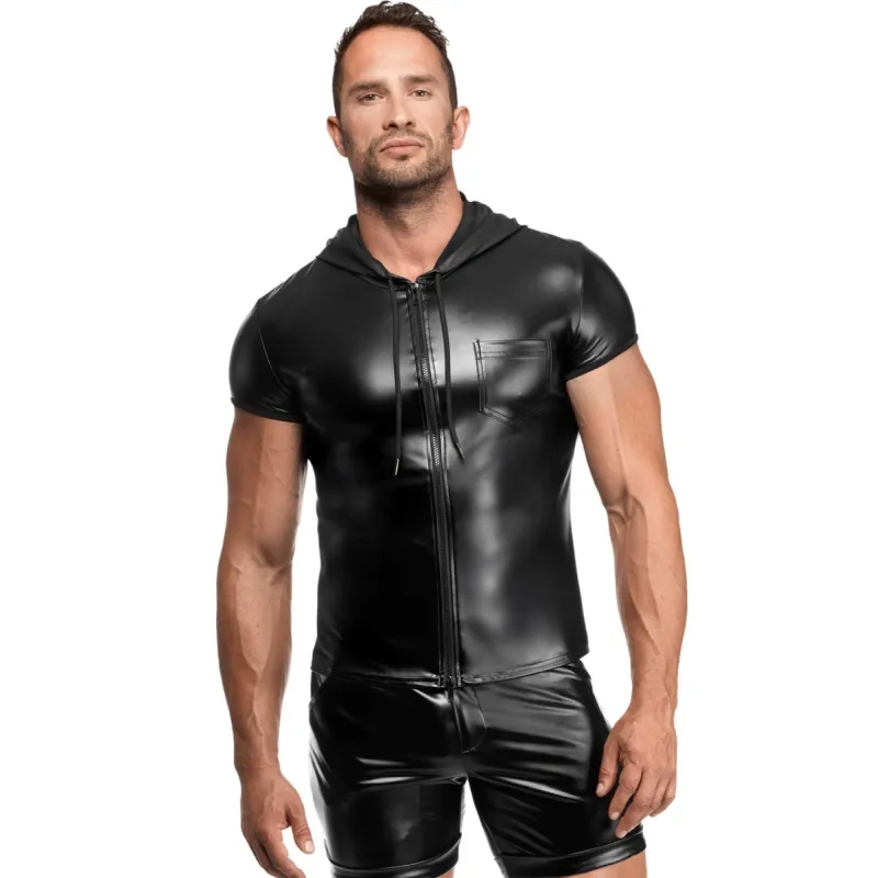 Herren Kapuzen Hemd H085 von Noir Handmade Kink Royal Collection | Fesselliebe.de