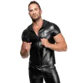 Herren Kapuzen Hemd H085 von Noir Handmade Kink Royal Collection