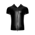 Herren Kapuzen Hemd H085 von Noir Handmade Kink Royal Collection
