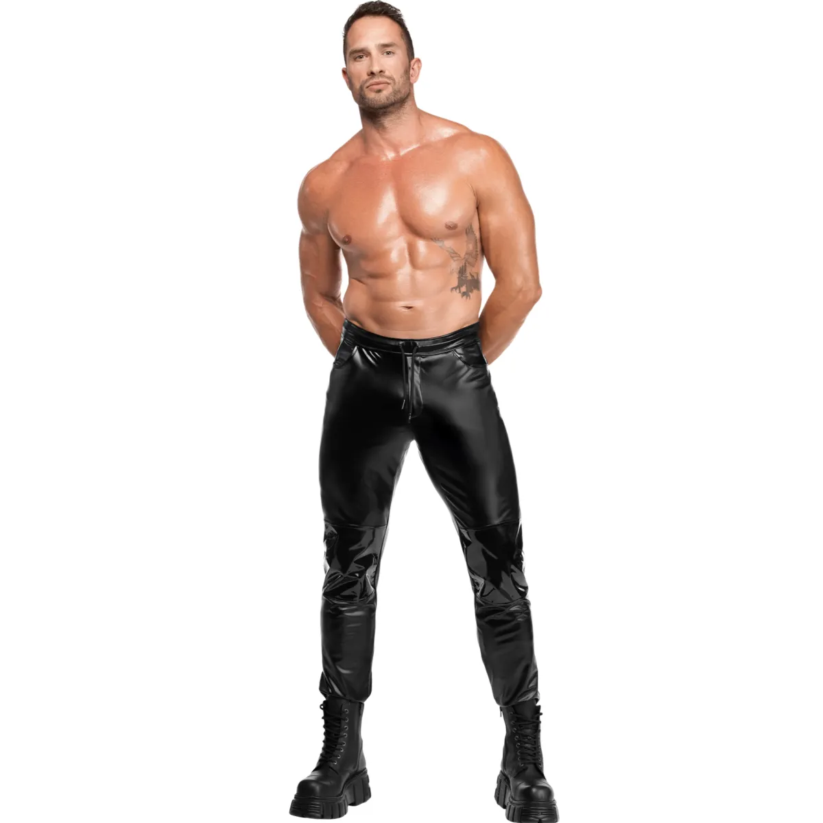 Schwarze Herrenhose Rogue H087 von Noir Handmade Kink Royal Collection | Fesselliebe.de