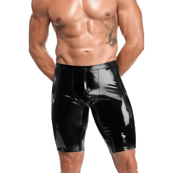 Schwarze Lack Shorts Voltage H094 von Noir Handmade Kink Royal Collection | Fesselliebe.de