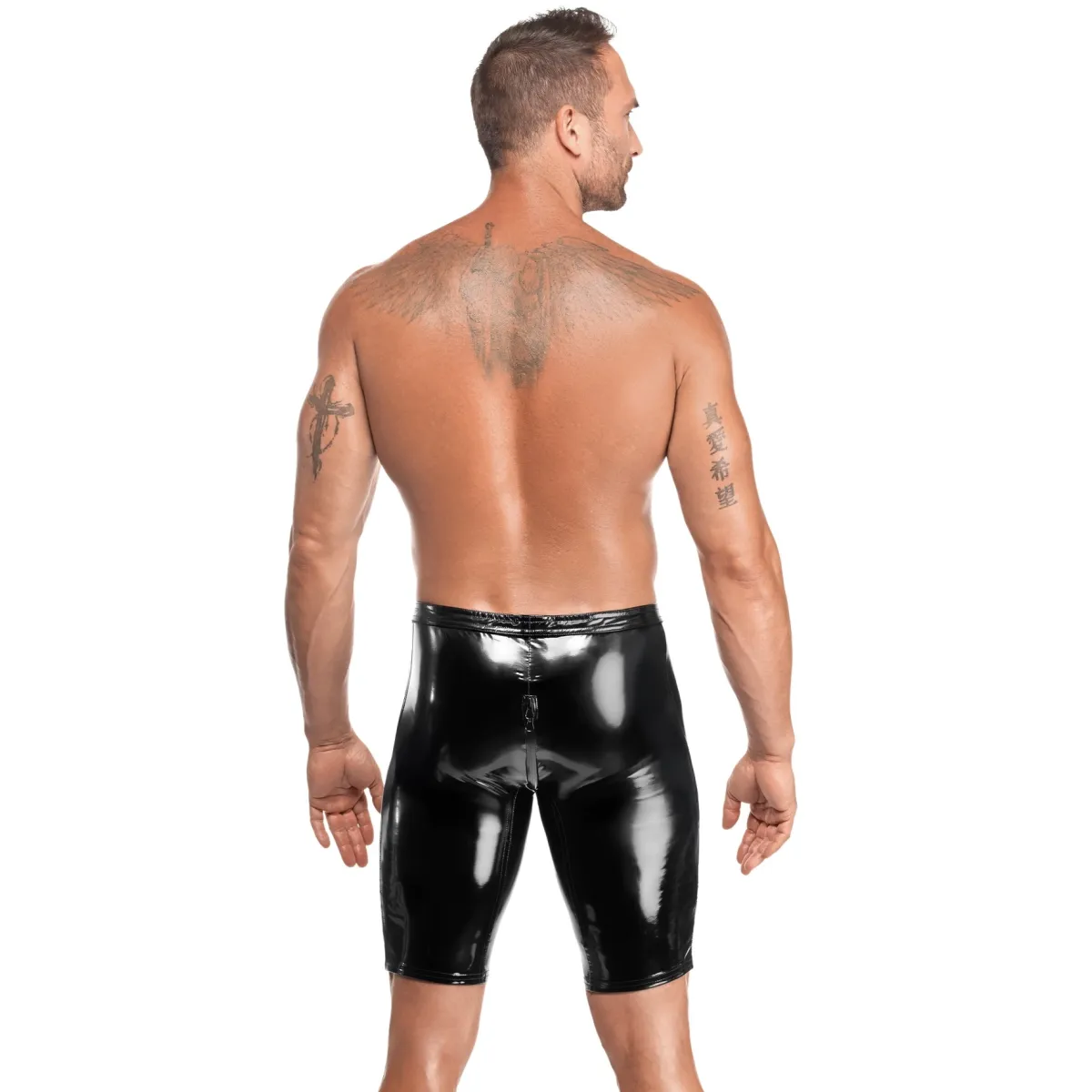 Schwarze Lack Shorts Voltage H094 von Noir Handmade Kink Royal Collection | Fesselliebe.de