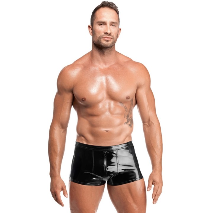 Schwarze Lack Shorts Voltage H095 von Noir Handmade Kink Royal Collection | Fesselliebe.de