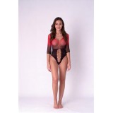 Schwarz/roter Netz Body BS118 von Passion | Fesselliebe.de
