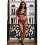 Schwarzes Set PA597540 von Passion | Fesselliebe.de