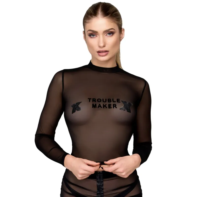 F389 Troublemaker Top von Noir Handmade | Fesselliebe.de