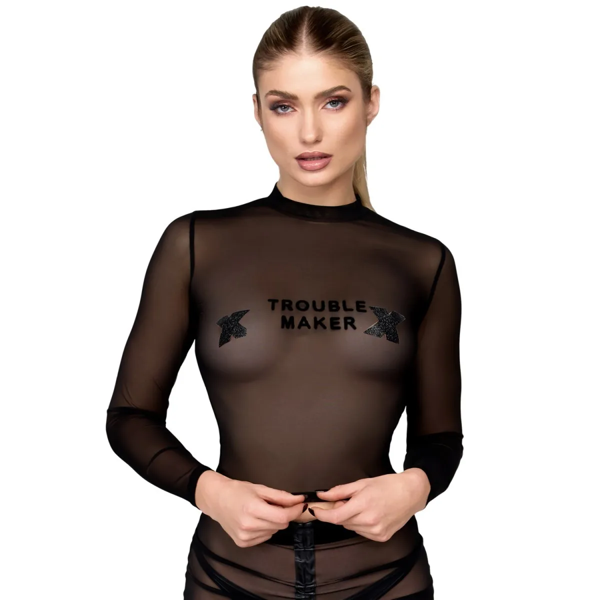F389 Troublemaker Top von Noir Handmade | Fesselliebe.de