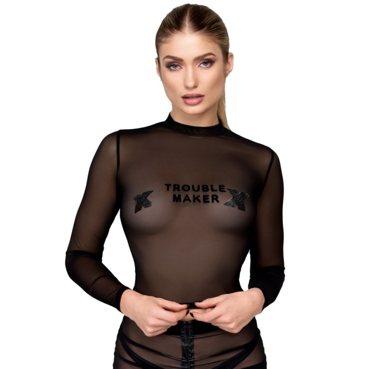 F389 Troublemaker Top von Noir Handmade | Fesselliebe.de