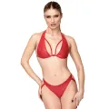 F392 Troublemaker Bralette rot von Noir Handmade