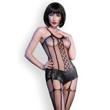 Bodystocking-Set Cr4476 Schwarz von Chilirose | Fesselliebe.de