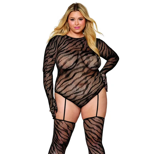 Bodystocking Dr0420 Schwarz von Dreamgirl | Fesselliebe.de