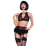 Spitzen-Set Cr4466 Schwarz von Chilirose | Fesselliebe.de