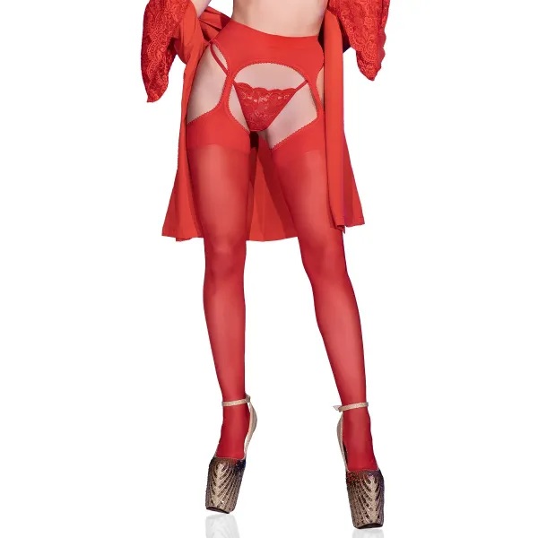 Garter Stockings Cr4312 Rot von Chilirose | Fesselliebe.de