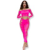 Top + Leggings Cr4632 Pink von Chilirose | Fesselliebe.de