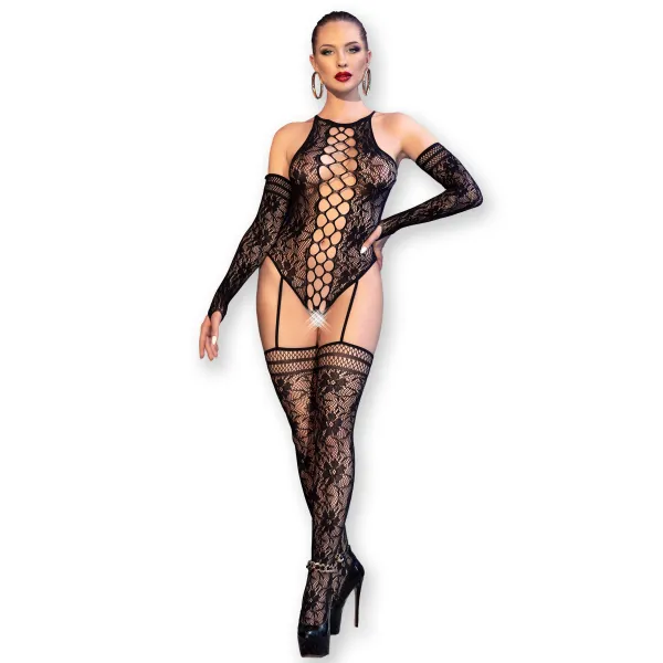 Bodystocking Cr4657 Schwarz von Chilirose | Fesselliebe.de