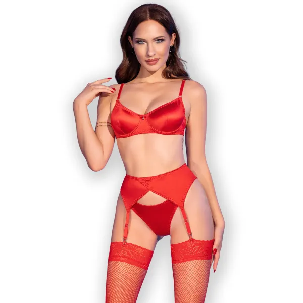 Satin-Set Cr4670 Rot von Chilirose | Fesselliebe.de