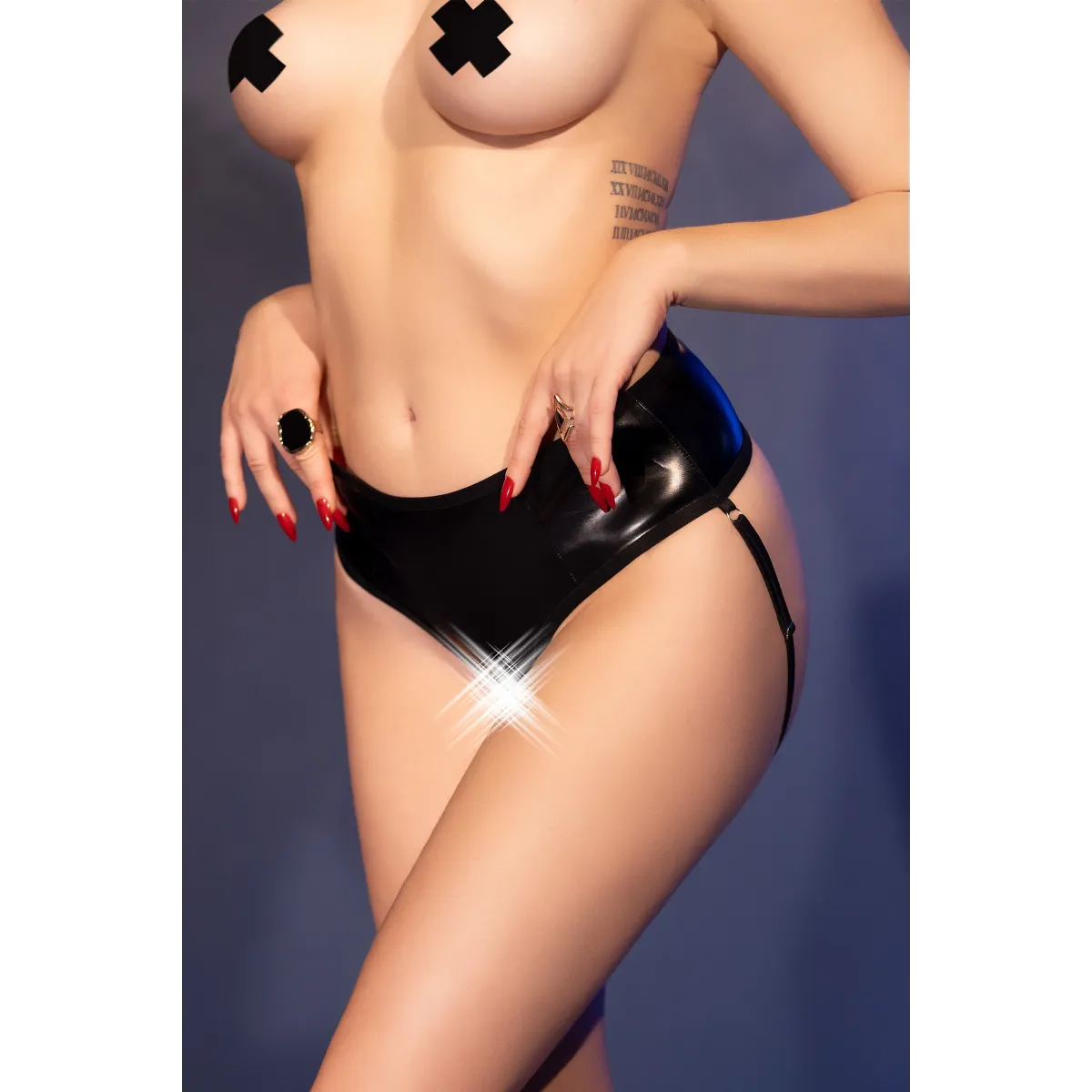 Panties Ouvert Cr4841 Schwarz von Chilirose | Fesselliebe.de