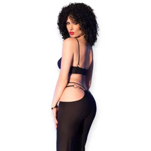 Sexy Top + Leggings Cr4851 Schwarz